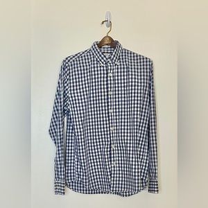 J. Crew Button Up Shirt Men’s‎ Medium Blue Nautical Academia Tailor Fit Preppy